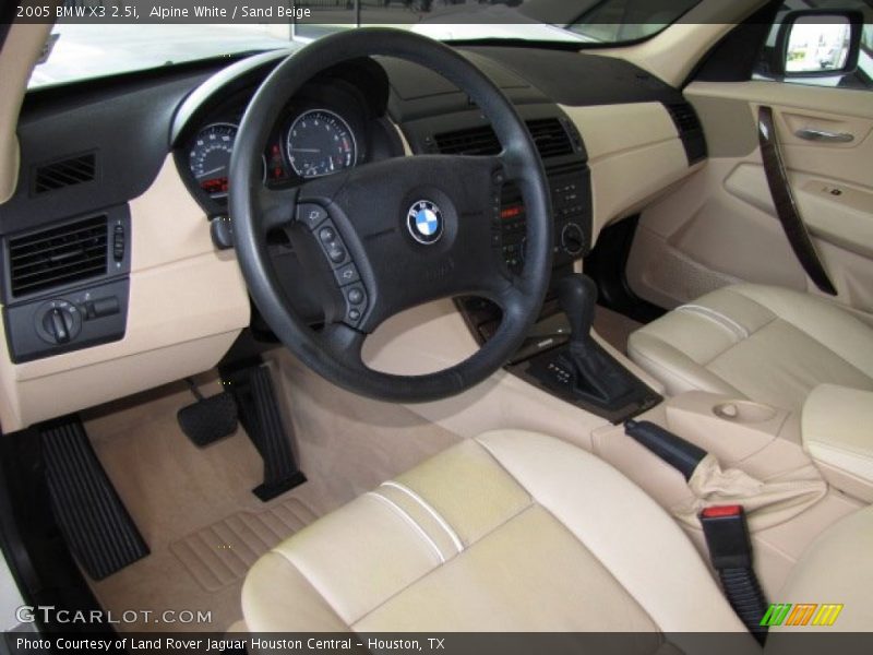 Alpine White / Sand Beige 2005 BMW X3 2.5i