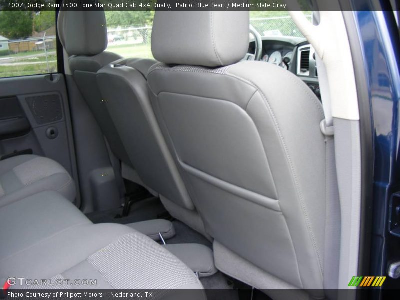 Patriot Blue Pearl / Medium Slate Gray 2007 Dodge Ram 3500 Lone Star Quad Cab 4x4 Dually