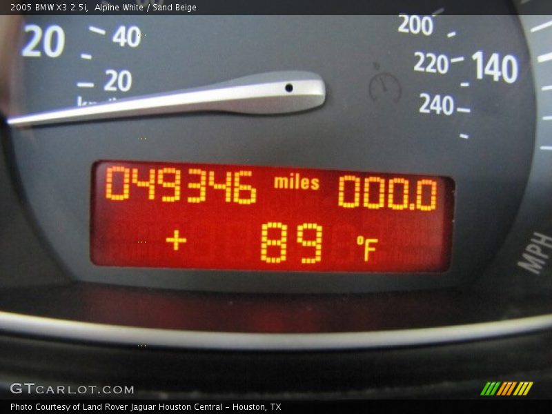 Alpine White / Sand Beige 2005 BMW X3 2.5i