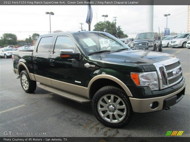 Green Gem Metallic / King Ranch Chaparral Leather 2012 Ford F150 King Ranch SuperCrew 4x4