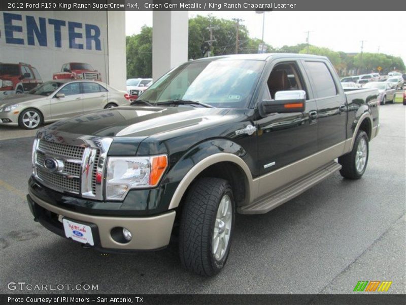 Green Gem Metallic / King Ranch Chaparral Leather 2012 Ford F150 King Ranch SuperCrew 4x4