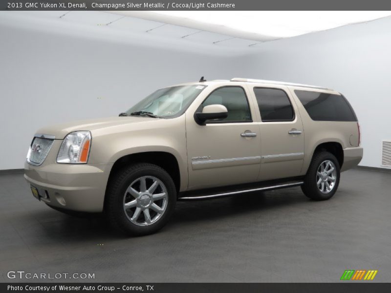 Champagne Silver Metallic / Cocoa/Light Cashmere 2013 GMC Yukon XL Denali