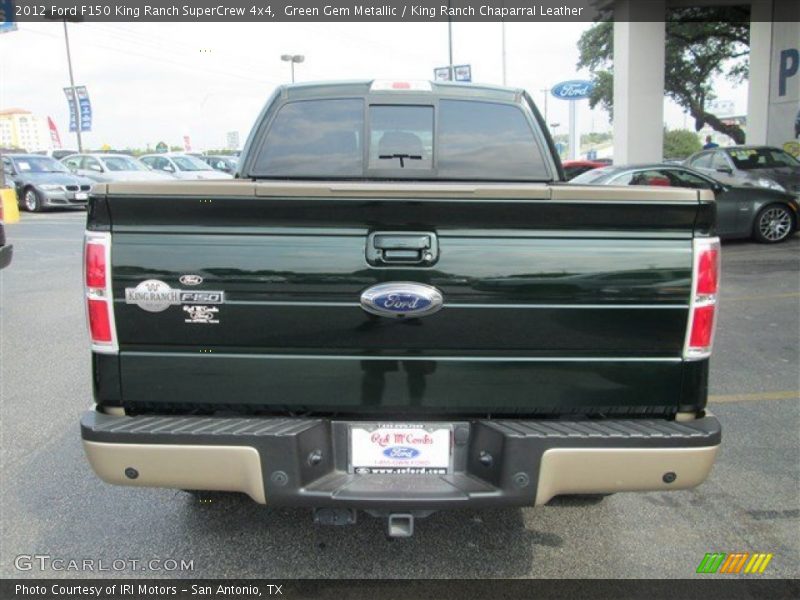 Green Gem Metallic / King Ranch Chaparral Leather 2012 Ford F150 King Ranch SuperCrew 4x4