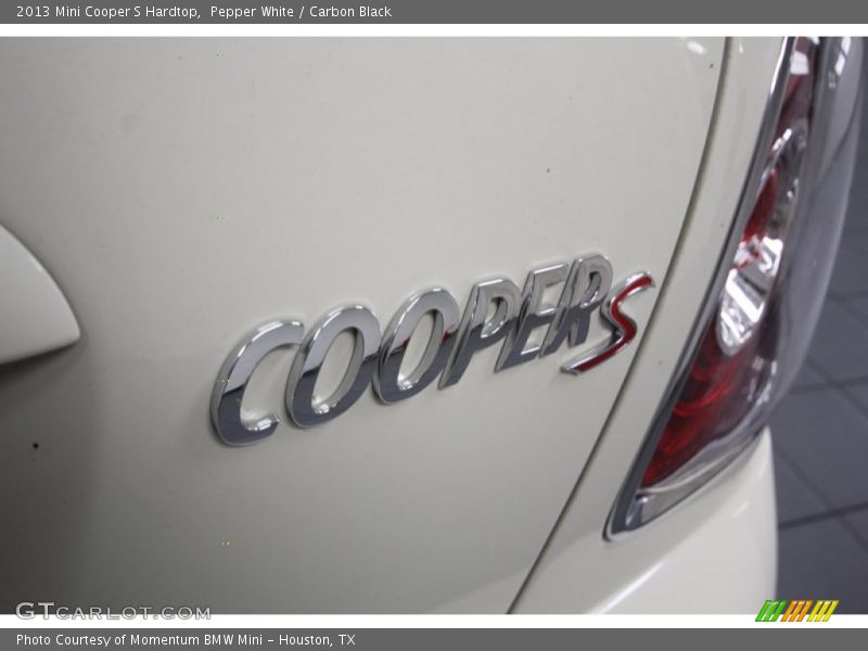 Pepper White / Carbon Black 2013 Mini Cooper S Hardtop