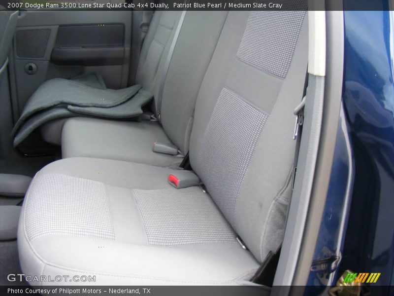 Patriot Blue Pearl / Medium Slate Gray 2007 Dodge Ram 3500 Lone Star Quad Cab 4x4 Dually