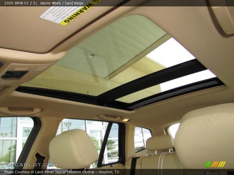 Alpine White / Sand Beige 2005 BMW X3 2.5i