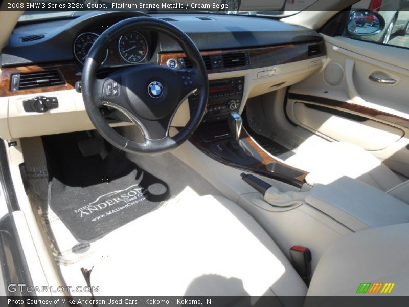 Platinum Bronze Metallic / Cream Beige 2008 BMW 3 Series 328xi Coupe