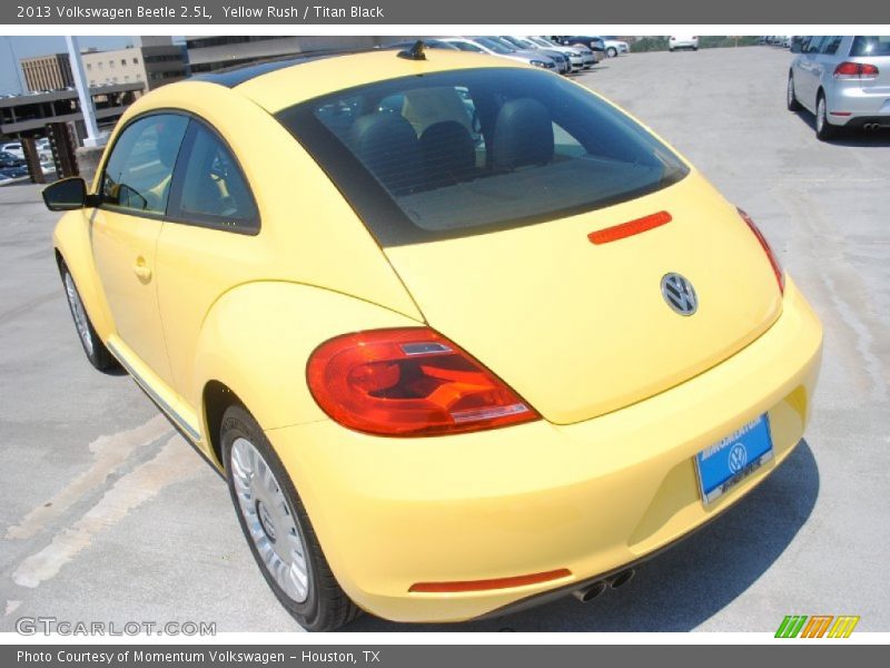 Yellow Rush / Titan Black 2013 Volkswagen Beetle 2.5L