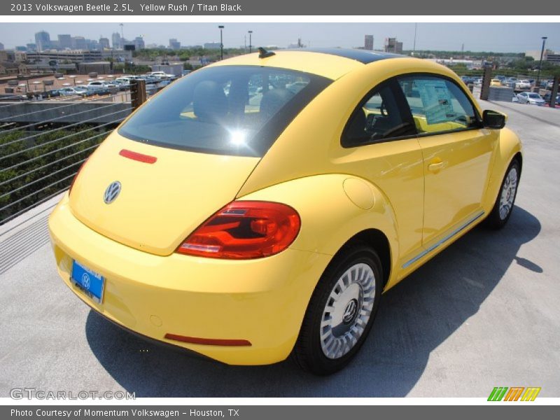 Yellow Rush / Titan Black 2013 Volkswagen Beetle 2.5L