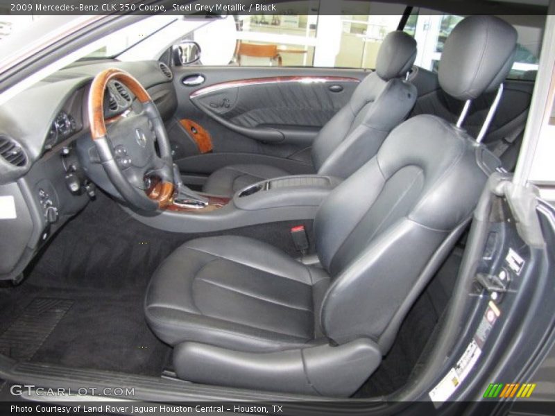  2009 CLK 350 Coupe Black Interior