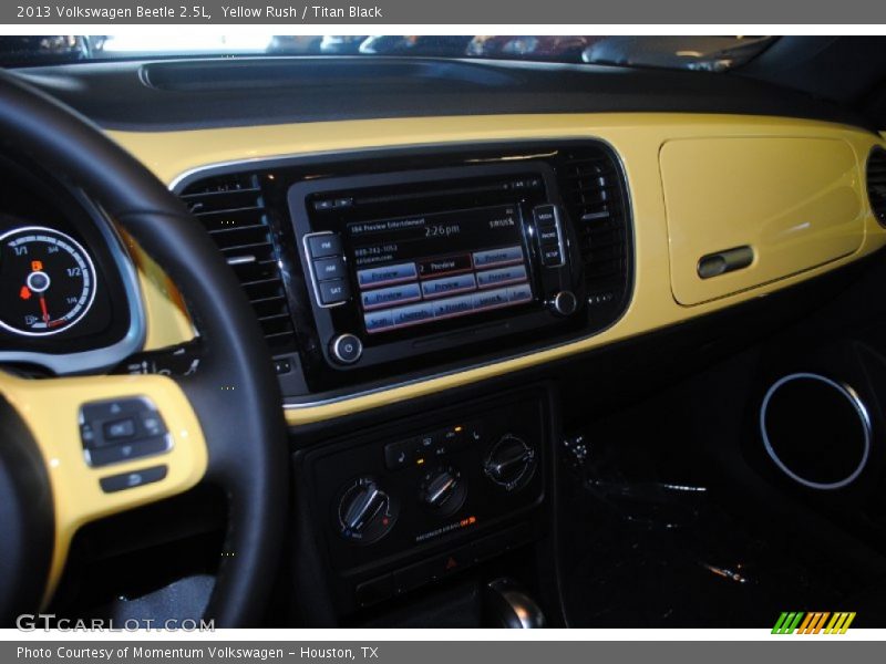 Yellow Rush / Titan Black 2013 Volkswagen Beetle 2.5L