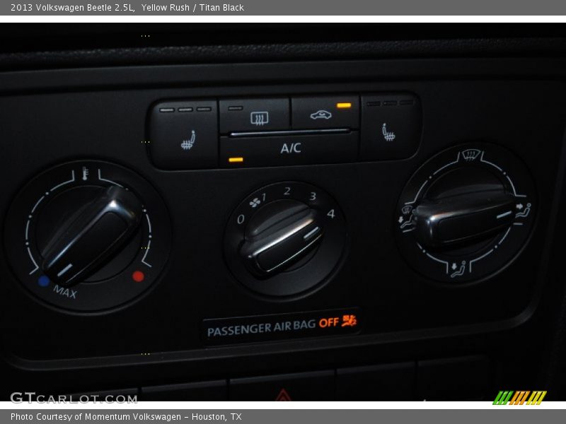 Yellow Rush / Titan Black 2013 Volkswagen Beetle 2.5L