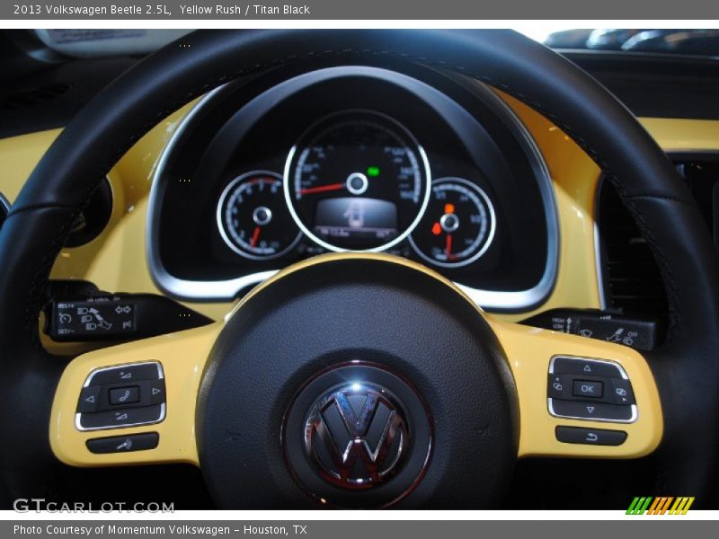 Yellow Rush / Titan Black 2013 Volkswagen Beetle 2.5L