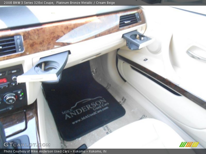 Platinum Bronze Metallic / Cream Beige 2008 BMW 3 Series 328xi Coupe