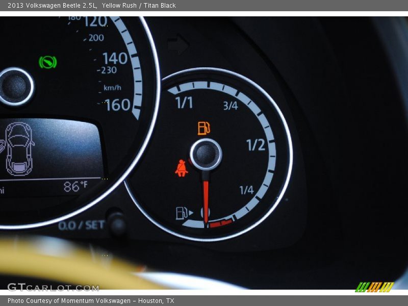 Yellow Rush / Titan Black 2013 Volkswagen Beetle 2.5L