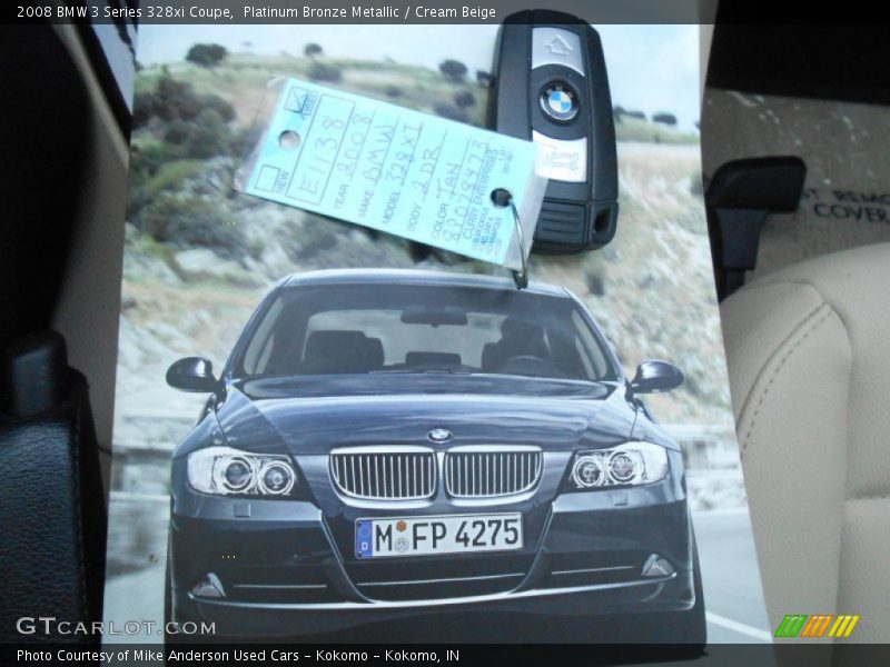 Platinum Bronze Metallic / Cream Beige 2008 BMW 3 Series 328xi Coupe
