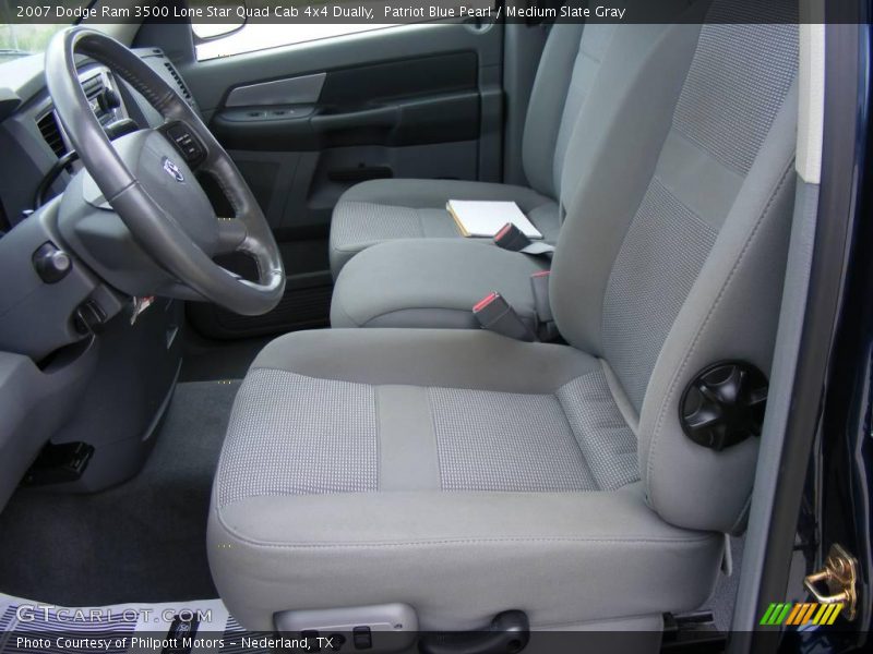 Patriot Blue Pearl / Medium Slate Gray 2007 Dodge Ram 3500 Lone Star Quad Cab 4x4 Dually