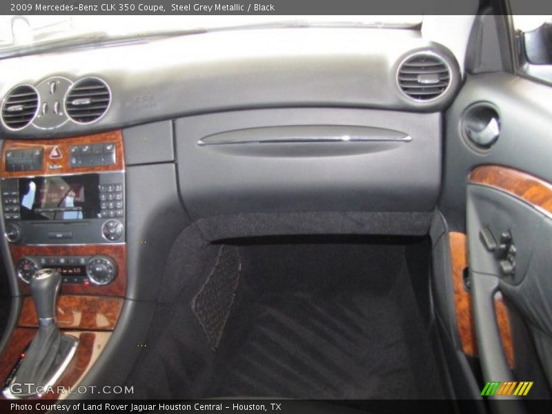 Steel Grey Metallic / Black 2009 Mercedes-Benz CLK 350 Coupe
