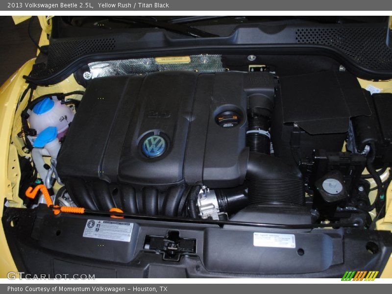 Yellow Rush / Titan Black 2013 Volkswagen Beetle 2.5L