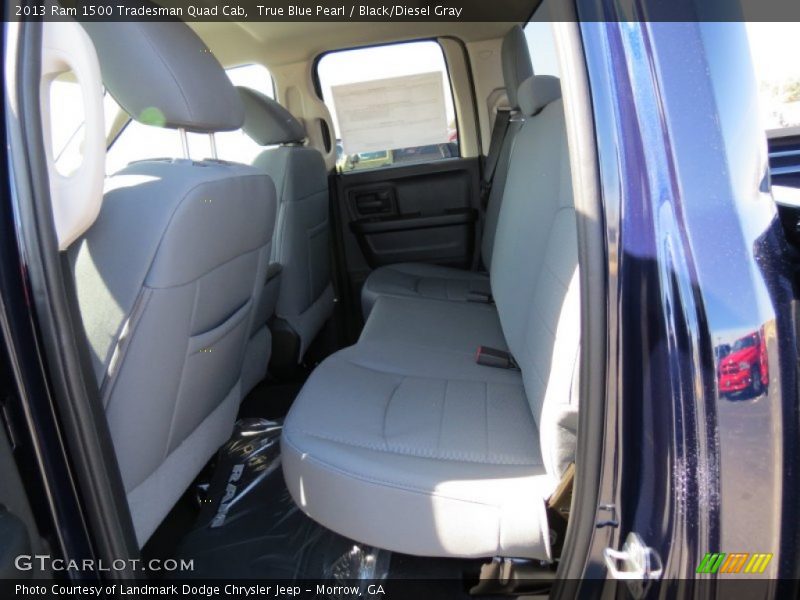 True Blue Pearl / Black/Diesel Gray 2013 Ram 1500 Tradesman Quad Cab