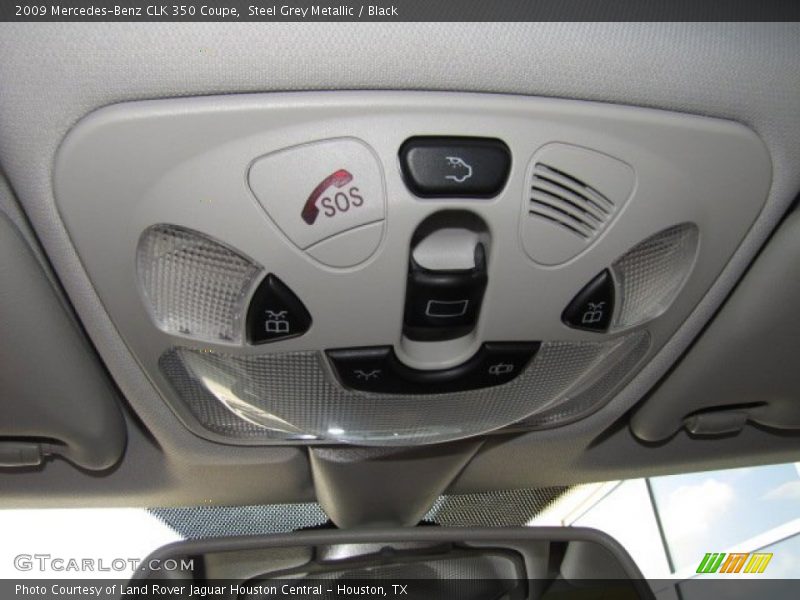 Steel Grey Metallic / Black 2009 Mercedes-Benz CLK 350 Coupe