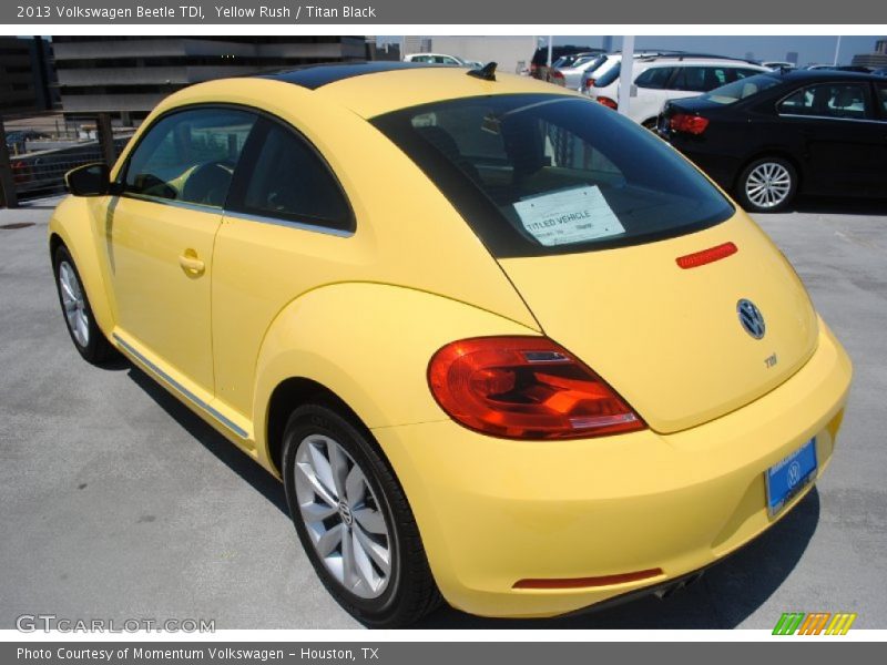 Yellow Rush / Titan Black 2013 Volkswagen Beetle TDI