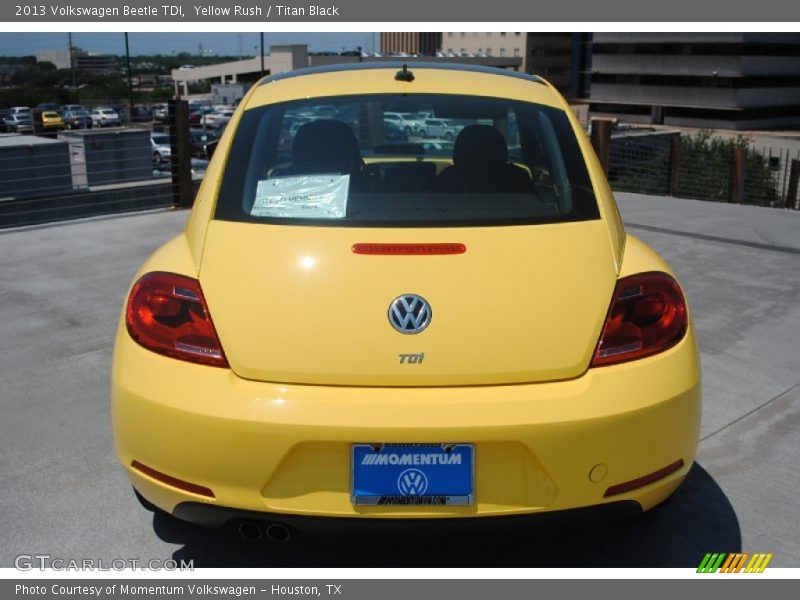 Yellow Rush / Titan Black 2013 Volkswagen Beetle TDI