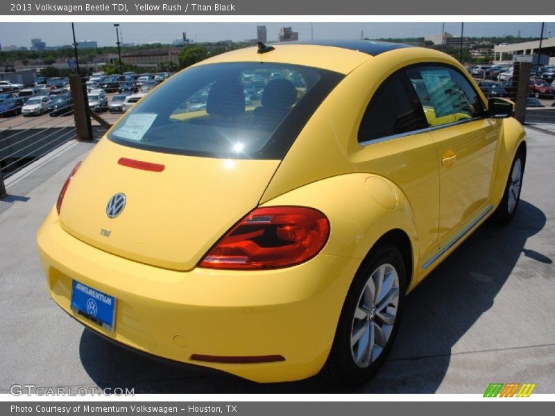 Yellow Rush / Titan Black 2013 Volkswagen Beetle TDI