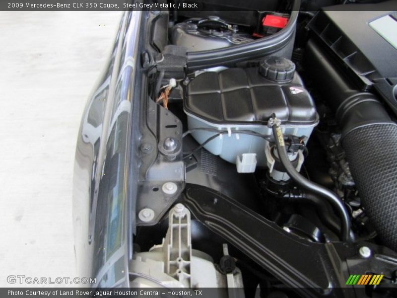 Steel Grey Metallic / Black 2009 Mercedes-Benz CLK 350 Coupe