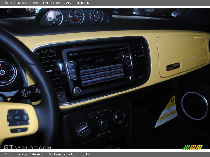 Yellow Rush / Titan Black 2013 Volkswagen Beetle TDI