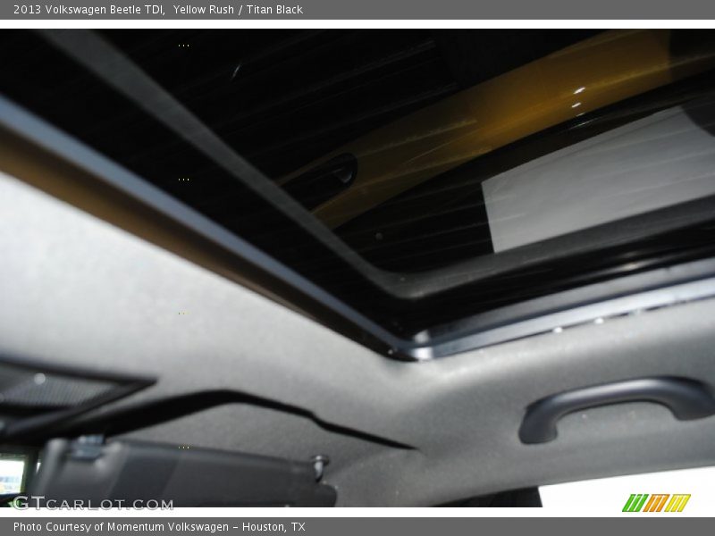 Yellow Rush / Titan Black 2013 Volkswagen Beetle TDI