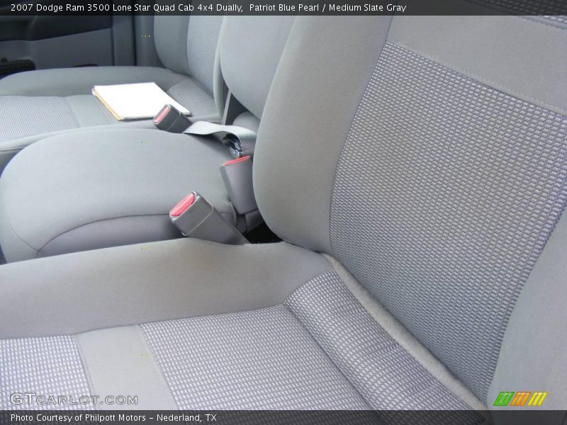 Patriot Blue Pearl / Medium Slate Gray 2007 Dodge Ram 3500 Lone Star Quad Cab 4x4 Dually