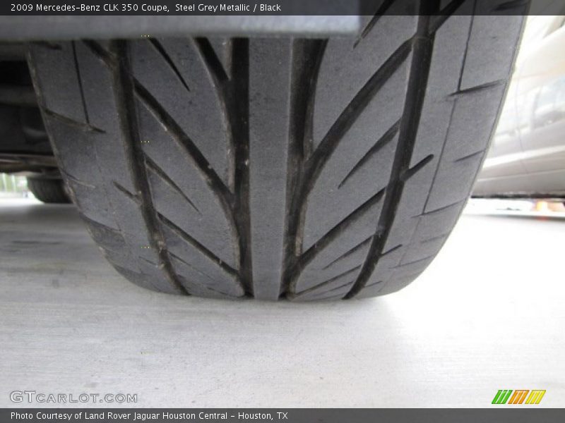Steel Grey Metallic / Black 2009 Mercedes-Benz CLK 350 Coupe