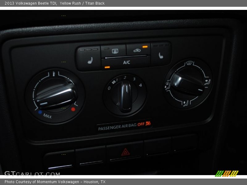 Yellow Rush / Titan Black 2013 Volkswagen Beetle TDI