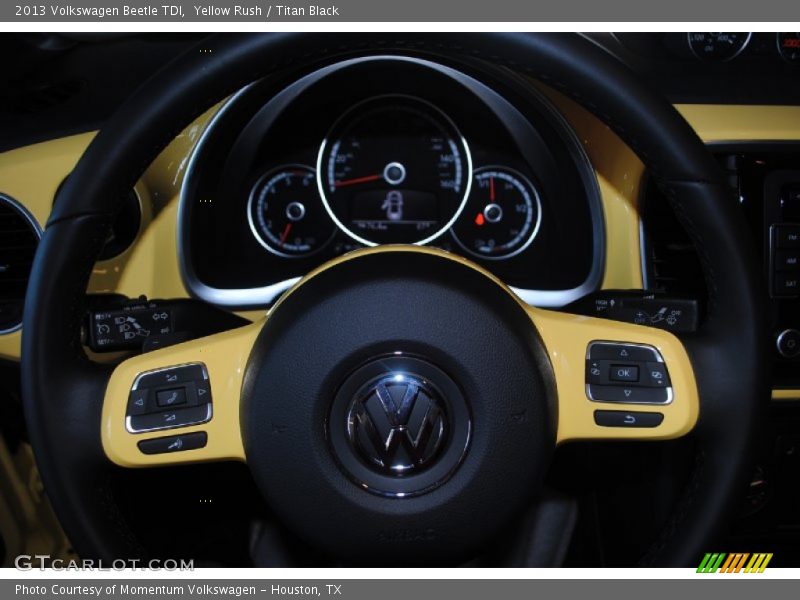 Yellow Rush / Titan Black 2013 Volkswagen Beetle TDI