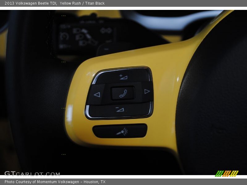 Yellow Rush / Titan Black 2013 Volkswagen Beetle TDI