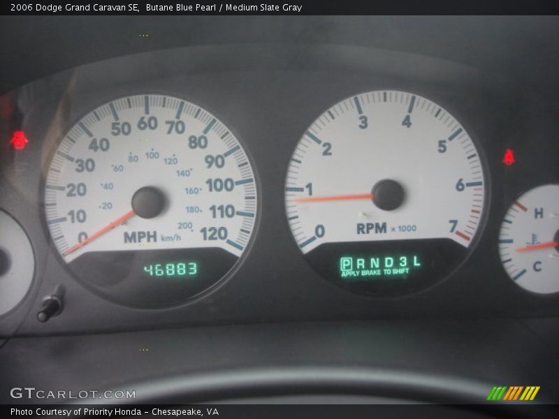 Butane Blue Pearl / Medium Slate Gray 2006 Dodge Grand Caravan SE