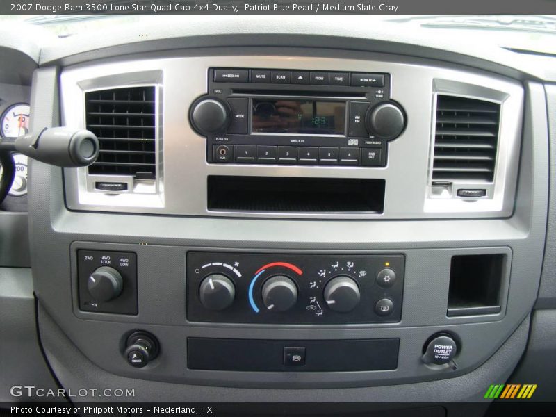 Patriot Blue Pearl / Medium Slate Gray 2007 Dodge Ram 3500 Lone Star Quad Cab 4x4 Dually