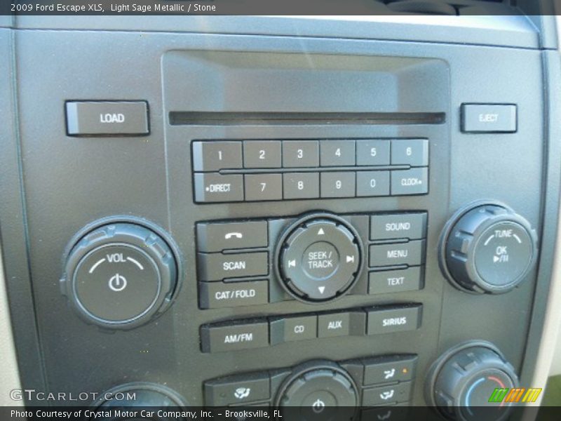 Controls of 2009 Escape XLS