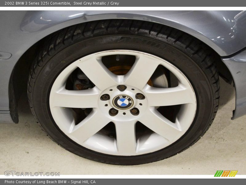 Steel Grey Metallic / Grey 2002 BMW 3 Series 325i Convertible