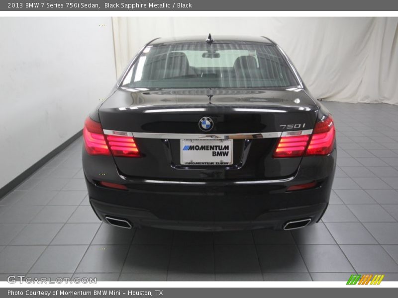 Black Sapphire Metallic / Black 2013 BMW 7 Series 750i Sedan