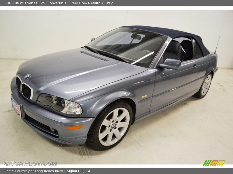 Steel Grey Metallic / Grey 2002 BMW 3 Series 325i Convertible