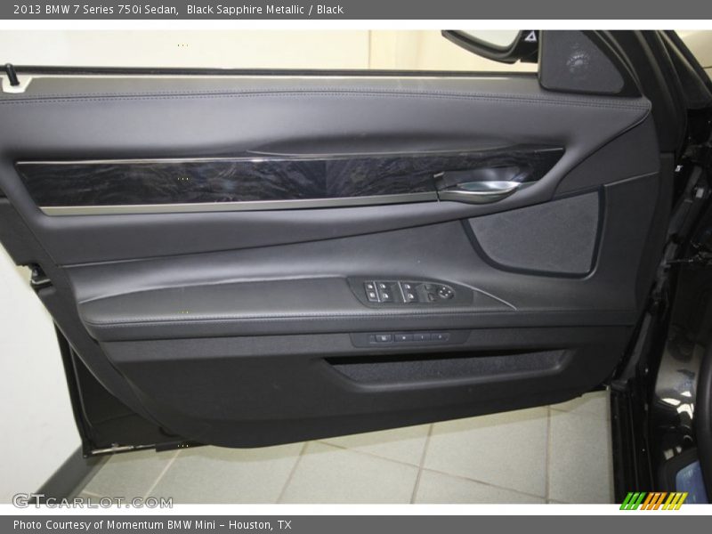 Black Sapphire Metallic / Black 2013 BMW 7 Series 750i Sedan
