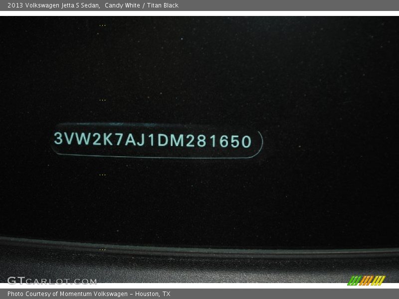 Candy White / Titan Black 2013 Volkswagen Jetta S Sedan