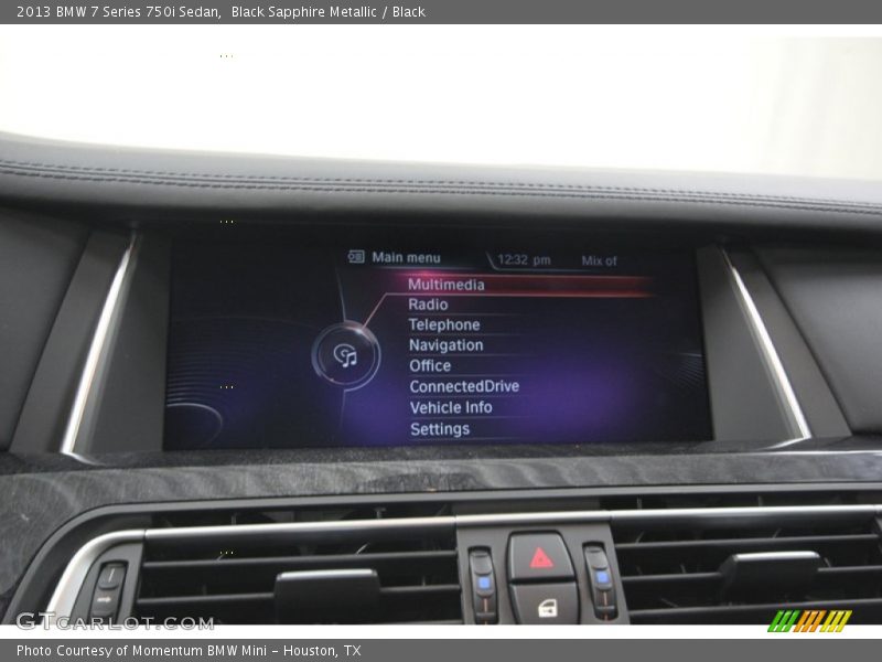 Black Sapphire Metallic / Black 2013 BMW 7 Series 750i Sedan