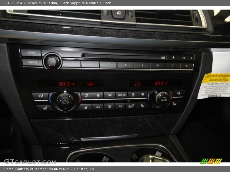 Controls of 2013 7 Series 750i Sedan