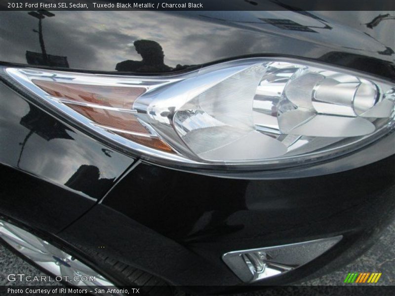 Tuxedo Black Metallic / Charcoal Black 2012 Ford Fiesta SEL Sedan