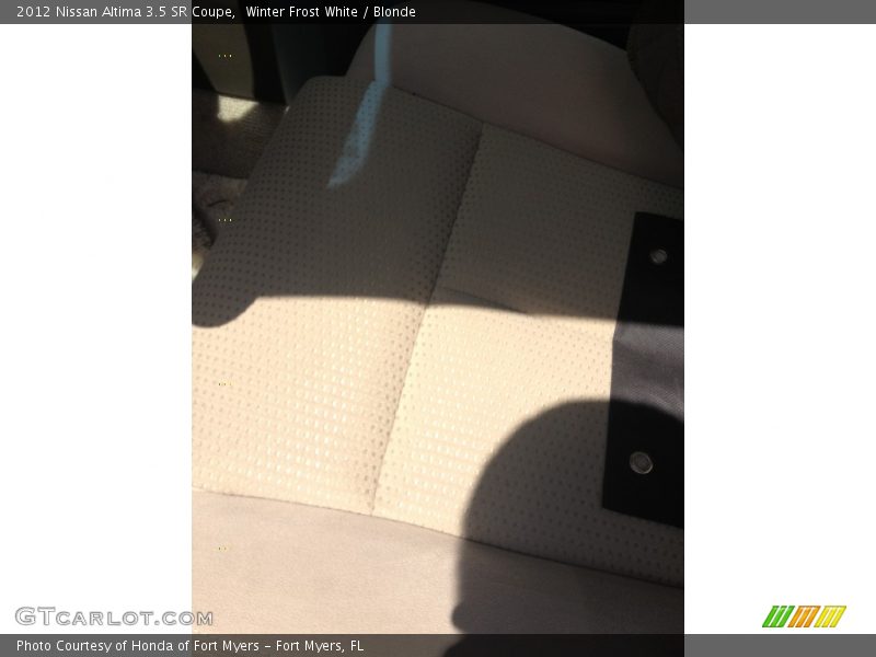 Winter Frost White / Blonde 2012 Nissan Altima 3.5 SR Coupe