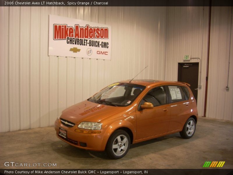 Spicy Orange / Charcoal 2006 Chevrolet Aveo LT Hatchback