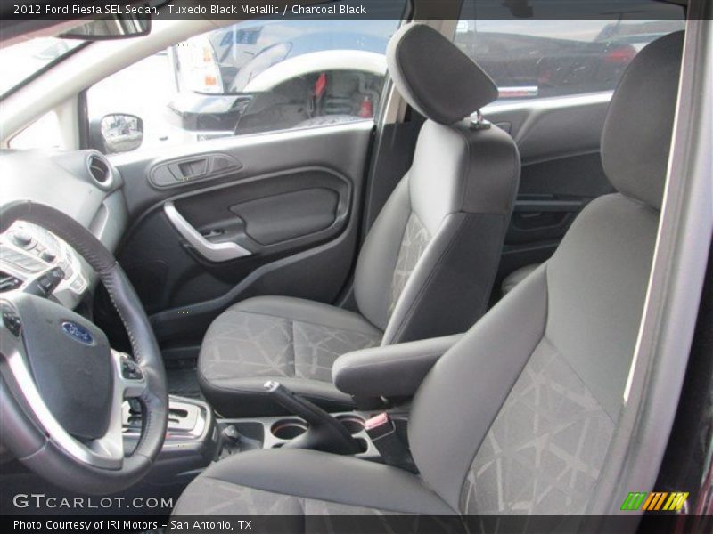  2012 Fiesta SEL Sedan Charcoal Black Interior